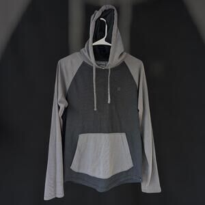Hurley Dri-FIT S Nike Light Hoodie Black Gray Colorblock Pullover Sweatshirt